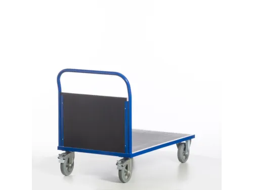 Platformwagen 1000kg Laadvlak Lxb 1200x800mm 1 Kopwand Ral 5010