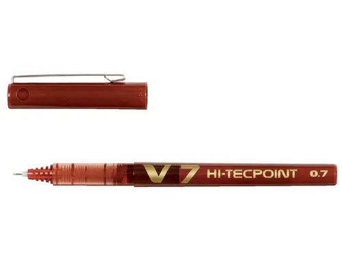 Rollerpen Pilot Hi-Tecpoint V7 0.7mm Medium punt Rood