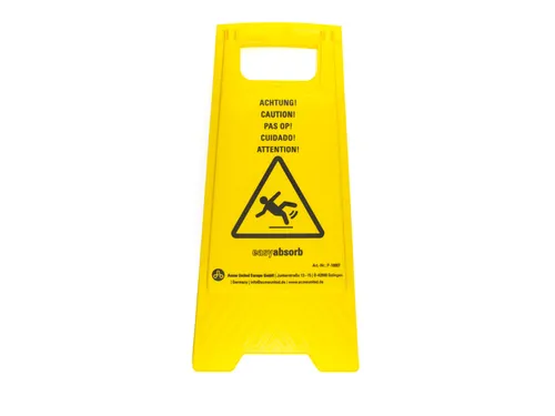waarschuwingsbord Caution Easy Absorb tweezijdig, opvouwbaar.
