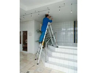 multifunctionele telescoopladder,4x4,sporten,balk L 2,5-4,2m,aluminium - 2