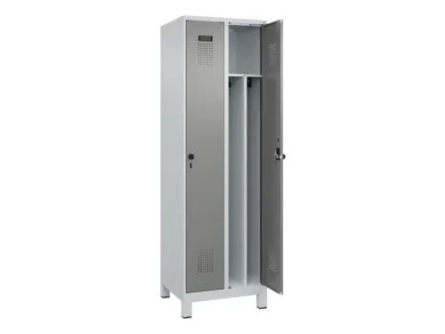 locker voor scheiding van kleding,HxBxD 1950x600x500mm,2vak