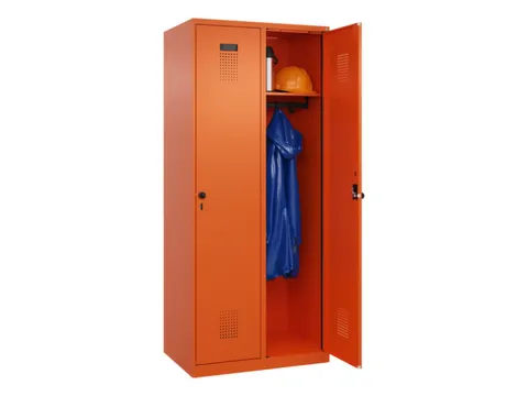 locker,HxBxD 1850x800x500mm,2vak,vak B 400mm,draaigrendel
