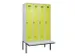 armoire vestiaire avec banc noir et blanc,HxlxP 2120x1200x815mm