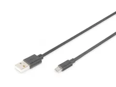 USB 2.0-aansluitkabel A-micro B mannelijk/mannelijk 3m 2.0 Compatibel