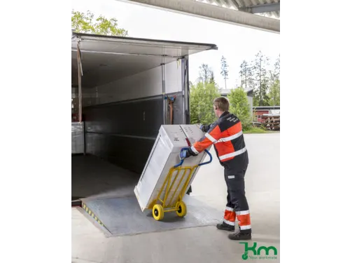 steekwagen,draagverm. 250kg,PU-banden,steekplaat BxD 360x480mm