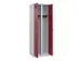 locker voor scheiding van kleding,HxBxD 1850x600x500mm,2vak