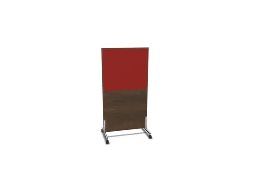 scheidingswand,HxB 1545x800mm,NV bruin hickory,BN4011-rood
