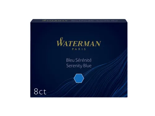 Inktpatroon Waterman lang Florida Blauw 8 stuks