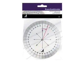 Koershoekmeter Kangaro kunststof 126mm transparant - 4
