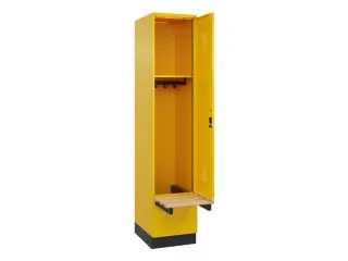 locker met bank,HxBxD 1950x400x815mm,1vak,vak B 400mm,cilinderslot - 1