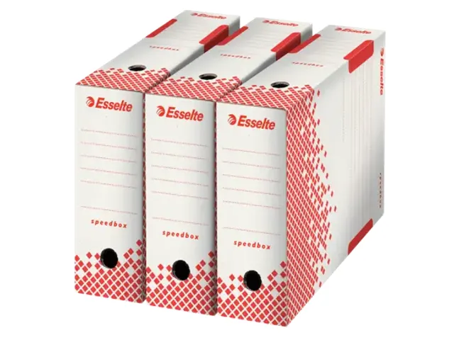 Esselte Speedbox archiefdoos 100x250x350mm Wit