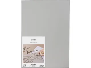 Creativ Company Linoleum 30x40cm dikte 3 mm, Grijs - 1