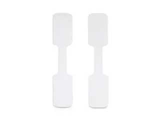9cm Kabel Labels klittenband wit 100 stuks - 4