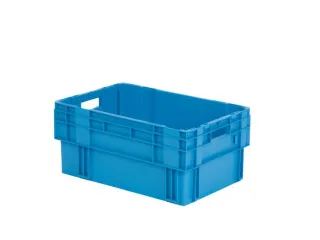 Euronorm Draaistapelbak Pp Hxlxb 270X600X400Mm 50L Blauw - 1