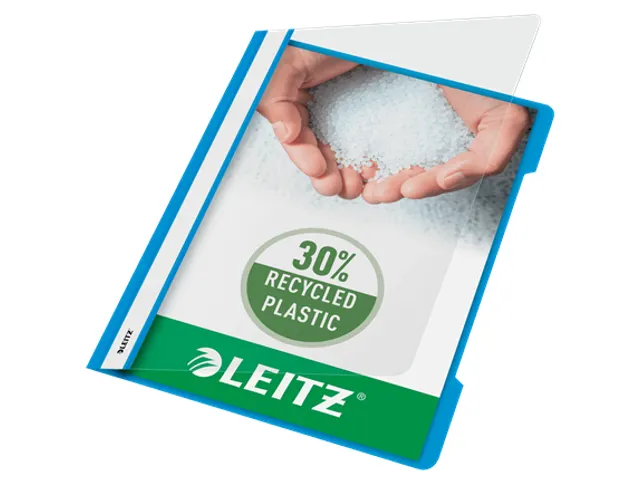 Snelhechter Leitz 4191 standaard A4 lichtblauw 30% gerecycled plastic