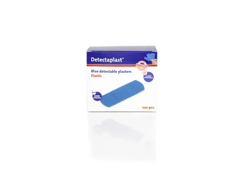 Detectaplast pleister elastisch X-Ray blauw 25x72mm 100 Stuks