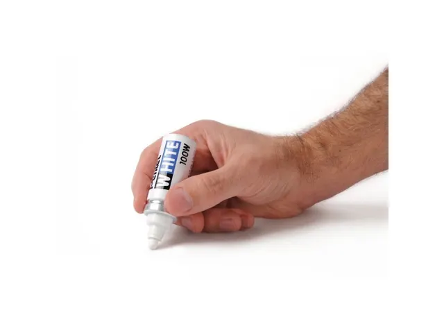 Viltstift Pentel 100W rond 4mm wit