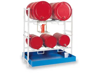 Complete Aanbieding Stapelframes 3x60l 2x200l Opvangbak Verzinkt - 2