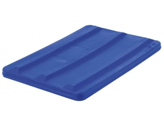 Deksel Voor Verrijdbare Rechthoekige Bak 135 Liter Blauw