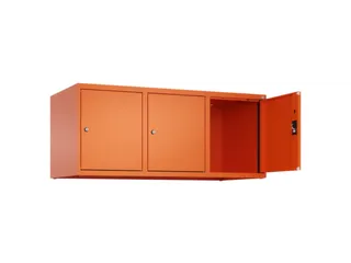 opzetkast,v. locker,3vak.,vak B 400mm,HxBxD 500x1200x500mm - 1