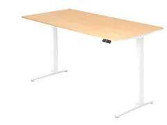 bureau assis-debout à régl. de haut. élec. HxlxP 650-1290x2000x1000