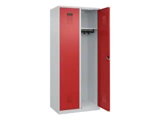 locker,HxBxD 1850x800x500mm,2vak,vak B 400mm,cil.-slot,staand op vloer - 2