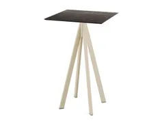 statafel,HxBxD 1090x700x700mm,rechthoekig,4voeten zandkleuren