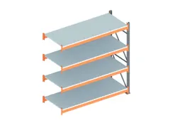 Breedvakstelling Aanbouwveld 2700x2700x1100mm 4 Stalen Legborden