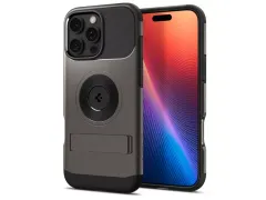 Spigen Slim Armor MagSafe iPhone 16 Pro Max hoes gunmetal