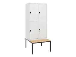 Dubbeldekse dekenkist,HxBxD 1950x800x815mm,2x2vak.,vak B 400mm