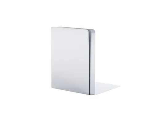 Boekensteun MAUL aluminium 16x15x21cm set 2 zilver
