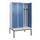 locker met bank,voor scheiding van kleding,HxBxD 2120x1200x815mm,3vak