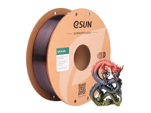 eSUN 3D printer Filament ePLA-Silk 1,75mm Rainbow Morning Glow 1kg