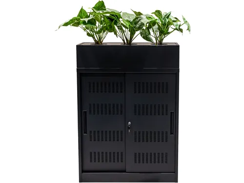 Euroseats Schuifdeurkast 105x90x40cm Zwart
