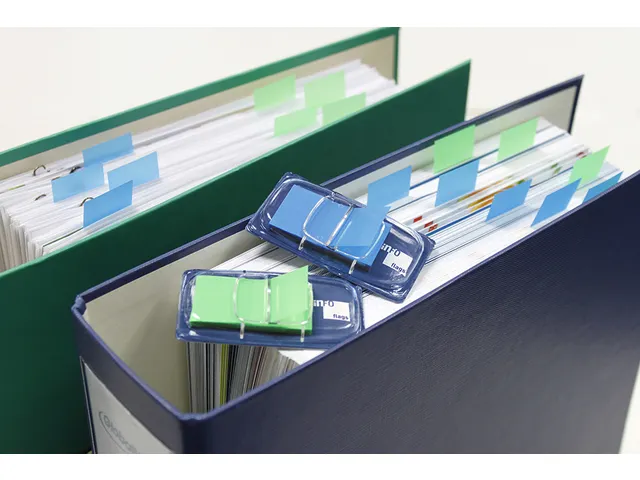 Info flags 25x43mm groen blister à 50 stuks