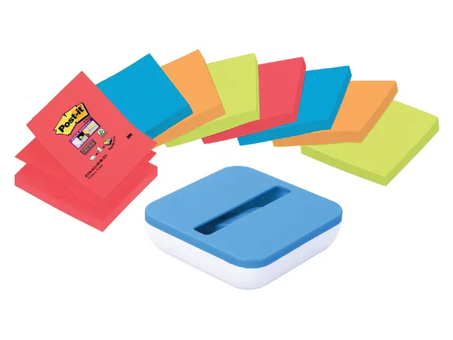 Memoblok 3M Post-it Z-Notes R330 Super Sticky 76x76mm gratis dispenser