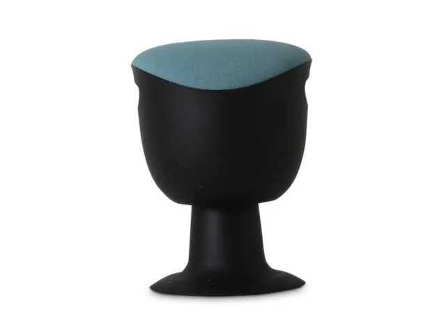 Kruk Kantelbaar Ergonomisch Comfortstoel Turkoois Stof Zwart Kunststof