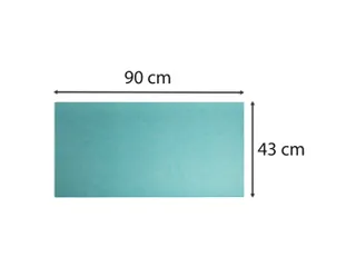Onderlegger PU 43x90 cm tropisch/cyaan - 10