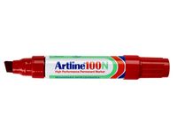 Viltstift Artline 100 schuin 7.5-12mm rood