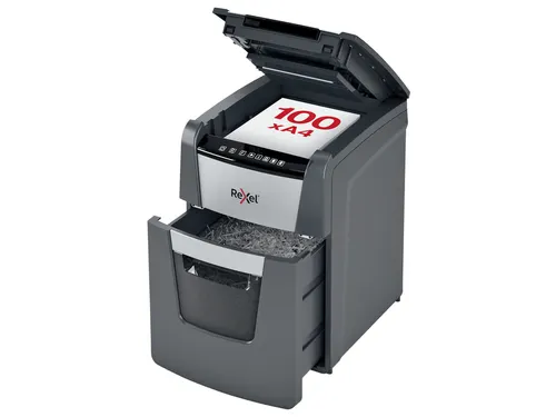 Papiervernietiger Rexel Optimum Auto+ 100X P-4 snippers 4x28mm