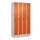 locker,HxBxD 1950x1000x500mm,4vak,vak B 250mm,draaigrendel,sokkel