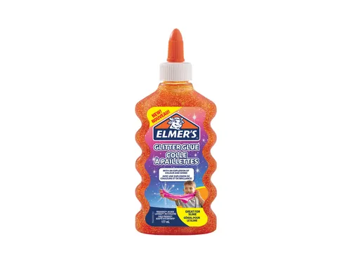 Kinderlijm Elmer's glitter oranje