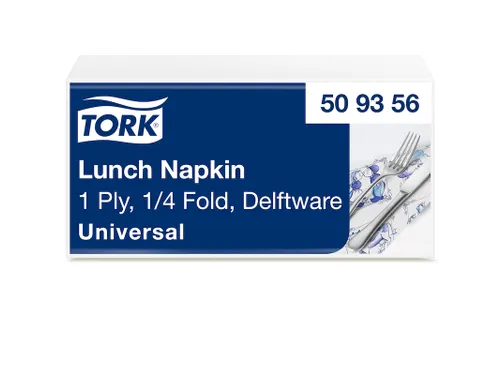 Tork 509356 Lunchservet Delft Ware 32,8x32,5cm