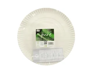 Papstar Pure Bord rond 26cm FSC karton Wit 100 stuks - 2
