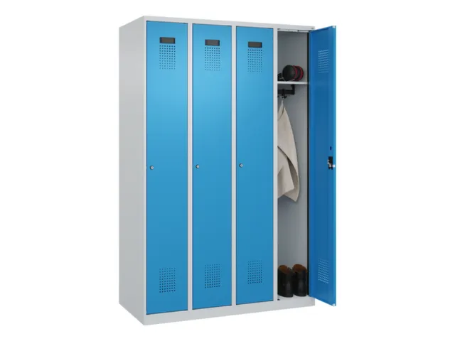 locker,HxBxD 1850x1200x500mm,4vak,vak B 300mm,cil.-slot