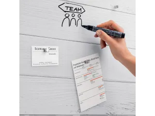 Glasmagneetbord Sigel mat WHITE WOOD 130x55cm - 6