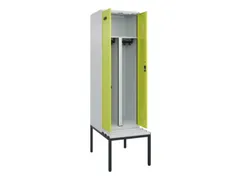 PBM-locker met bank,HxBxD 2120x600x815mm,2vak,vak B 300mm