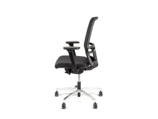 Bureaustoel EN1335 Linea Omnia 01 zwart/zwart met 3D armleuning en alu - 5