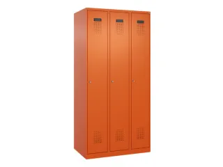 locker,HxBxD 1850x900x500mm,3vak,vak B 300mm,cil.-slot,staand op vloer - 3