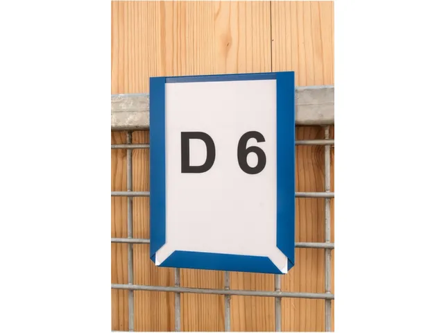 zichtpaneel,DIN A4,liggend,rood,achterzijde magnetisch